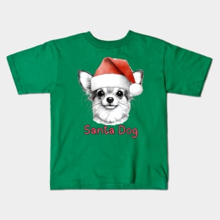 Santa Dog - Chihuahua Kids T-Shirt